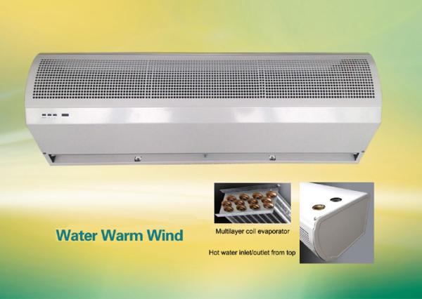 Door Fan Coil Unit Water Source Heating Air Curtain For Commercial Door 1.5m