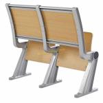 Foldable College Classroom Furniture , Fireproof Material Standard Plywood Study
