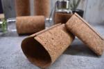 Moistureproof Natural Cork Fabric Glass Bottle Cork Sleeve ISO9001