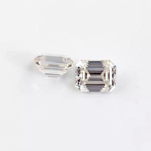 Quality Emerald Cut 4ct+ IGI Certified E VS1 As Grown Untreated CVD Lab Grown White Diamond wholesale