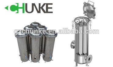 SUS304 SUS316 Stainless Water Filter Housing / High Pressure Filter Housing