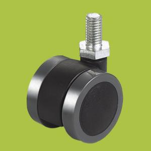 Quality Thread Stem Furniture Caster Double Wheels,PVC Pipe Furniture Casters wholesale