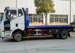 FAW Flatbed Wrecker Tow Truck 6 Wheeler For Car Carrier / Road Rescue