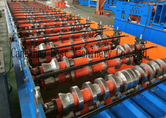 Zinc Galvanizing Trapezoidal Roofing Sheet Roll Forming Machine 380V Roofing Sheet Making Machine