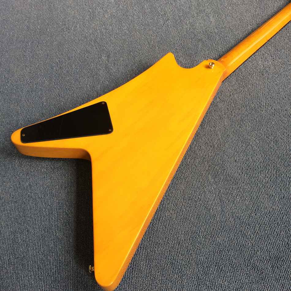 High-quality custom V style electric guitar, rosewood fingerboard , Chrome hardware