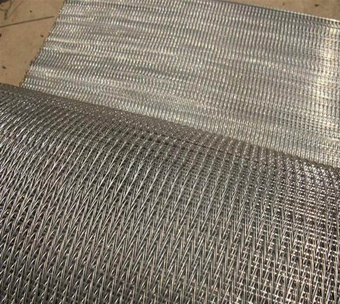 Stainless Steel Mesh Food Conveyor Belt Spiral Mesh For Bread Custom Made