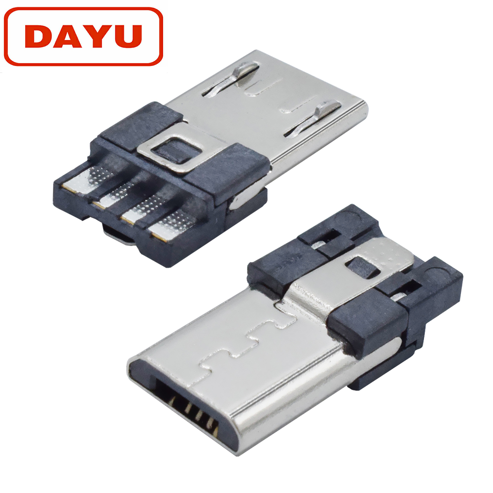USB Micro 4 Pin Header Connector Socket Plug Female For Wire Solder Cable