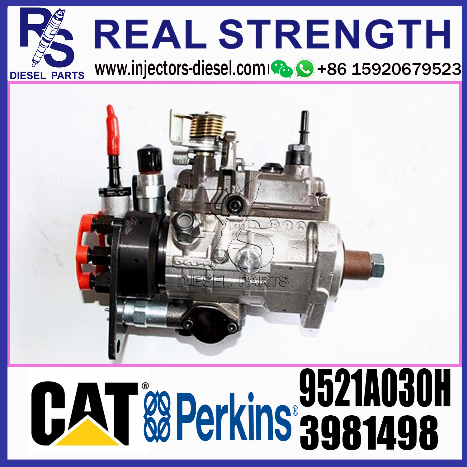 DELPHI 6-cylinder Diesel Fuel Injector Pump 9521A030H 3981498 for Perkins engine