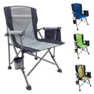 Quality 3C Square Camping Outdoor Chairs Beach Chair With Cup Holder Armrest 130kg wholesale