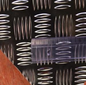 Quality 1100 Black Aluminium Chequered Plate 1000mm To 1500mm wholesale