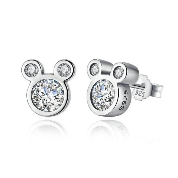 Third Party Appraisal Certified Children Jewelry 925 Sterling Silver Mouse