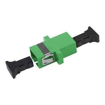 SC Type Flange Fiber Optic Adapters Simplex APC Low Insertion Loss