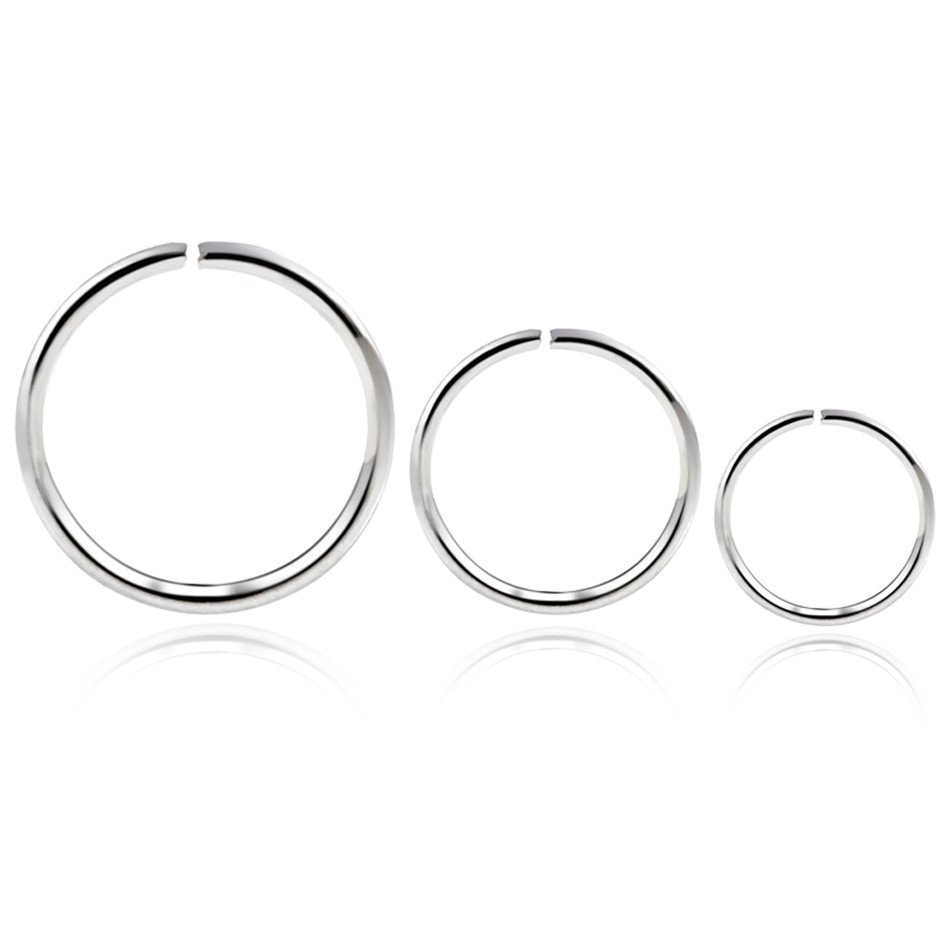 Fashion Steel Seamless Hinged Nose Hoop Ring Septum Clicker Ear Cartilage Tragus Helix Piercing Charming Body Jewelry