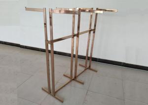 Quality Double Sided Clothing Store Display Racks , Clothes Display Hanger Stand wholesale