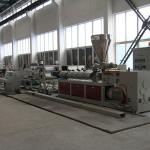 250kW Power Granules Roof Tile Pvc Profile Sheet Extrusion Line Plastic Twin
