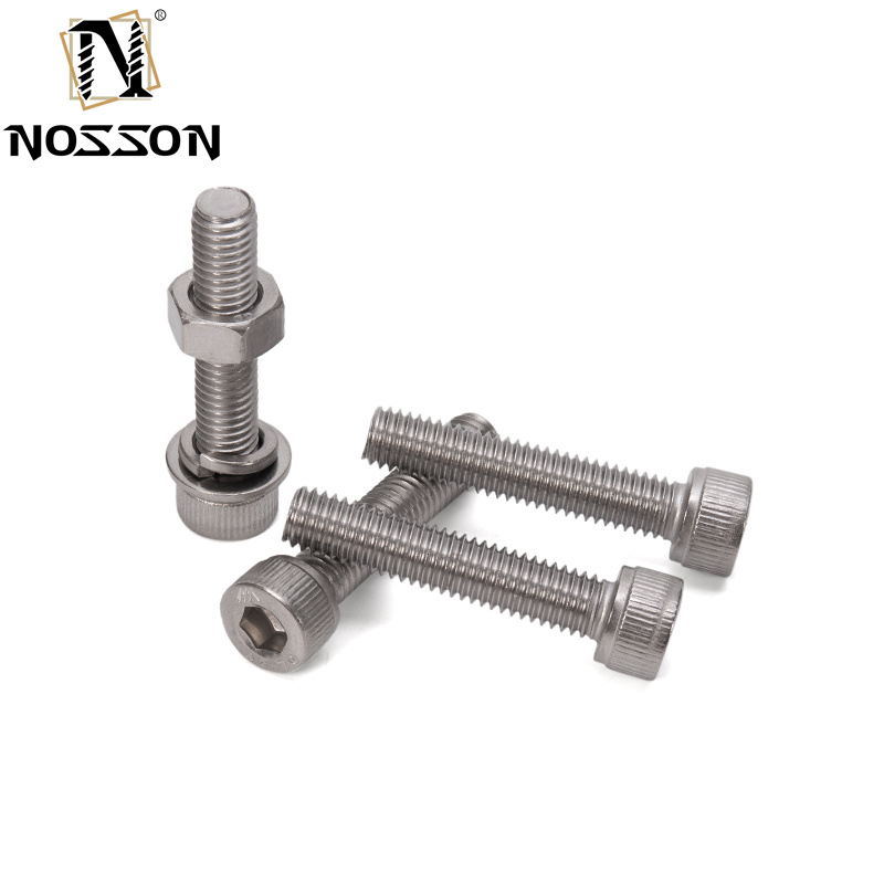 M2 M2.5 M3 M4 M5 M6 M8 M10 M12 M14 M16 M20 Stainless Steel Cap Head Titanium Allen Socket Hex Screws with BLUE DYED Finish