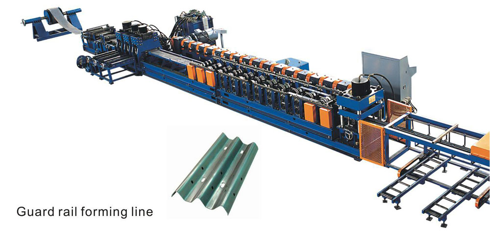380V Highway Guardrail Forming Machine Steel Roll Former