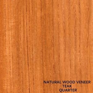 Quality Furniture And Hotel Natural Teak Wood Veneer Quarter Cut Straight Grain Clear Texture wholesale