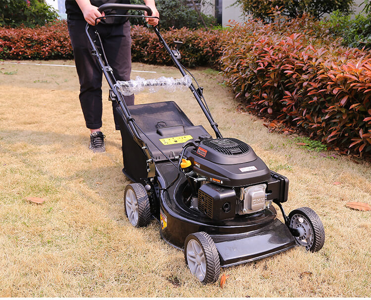 18" 21'' 196cc Gasoline Lawn Mower 3.5KW Hand Push Grass Cutting Machine