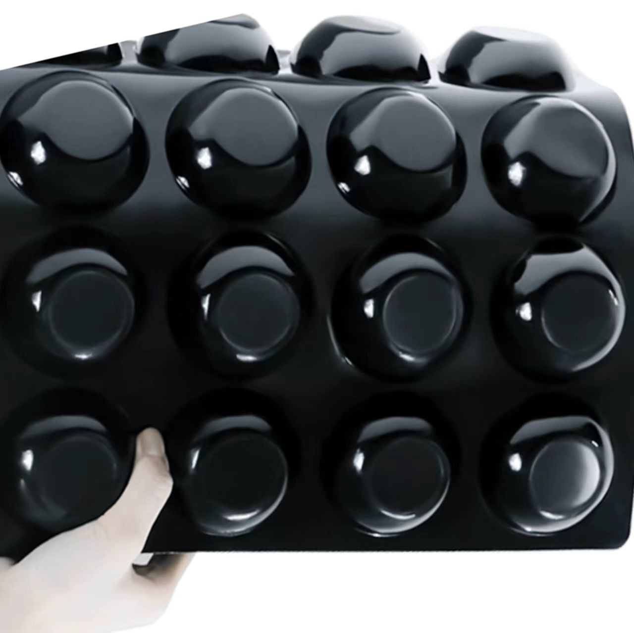 9 25 28 30 hole disposable pp black fruit tray plastic blister PET display kiwi/pitaya plastic tray for supermaket