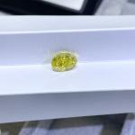 IGI Certificate CVD Loose Diamonds Oval Yellow Customizable Multi Size Diamond