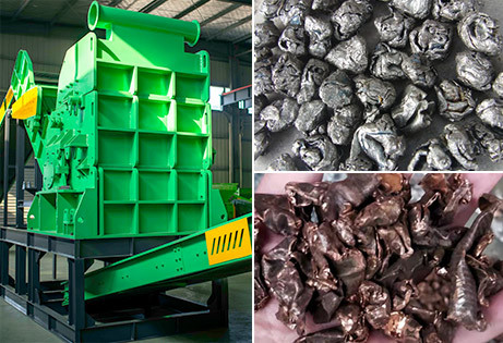 Industrial Scrap Metal Double Shaft Shredding Machine Metal Crusher