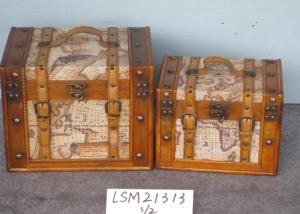 Quality Reclaimed Plywood PU S30 Small Wooden Chest Box wholesale