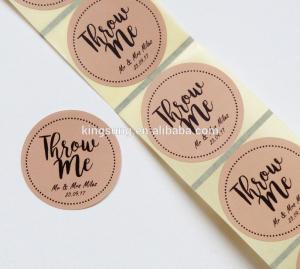 Quality 5cm Gloosy Packaging Circle Adhesive Labels wholesale