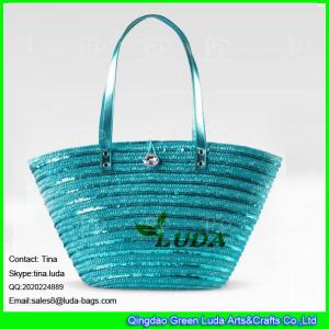 Quality LUDA wheat straw designer beach bags wholesale straw beach bags wholesale