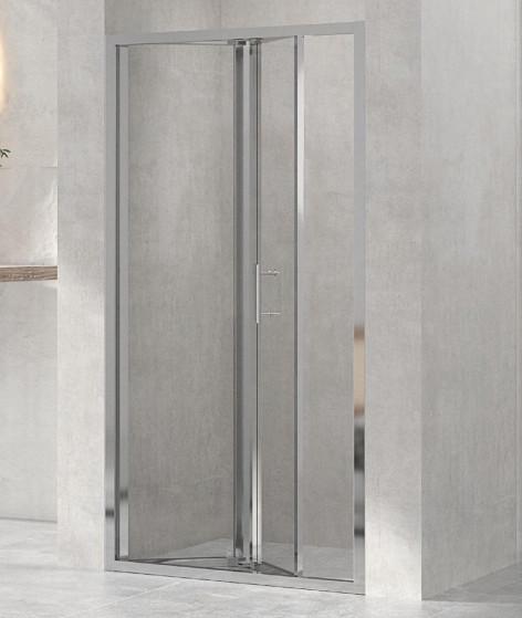900mm Crystal Clear Shower Cubicles Folding Slide Door 900 X 900 Shower