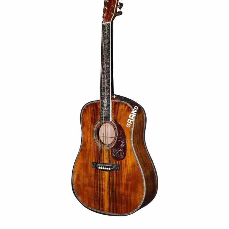Custom Aaaa All Solid Koa Wood 45D Type Dreadnought Acoustic Guitar