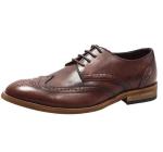 Genuine Leather Flat Mens Black Oxford Shoes , Classic Vintage Lace Up Dress