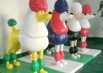 Custom Large Fiberglass Animals Fiberglass Dog Statues With Different Logo