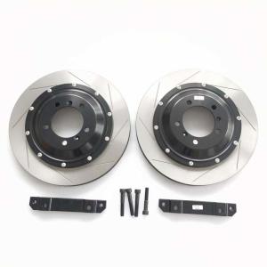 Quality Round Cast Iron Brake Disc 380*32 Slot Center Bell Bracket For Porsche 997 wholesale