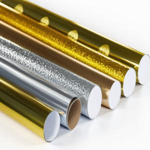 Quality Label Printing 71GSM Metallized Paper Vacuum Gold Paper Roll wholesale