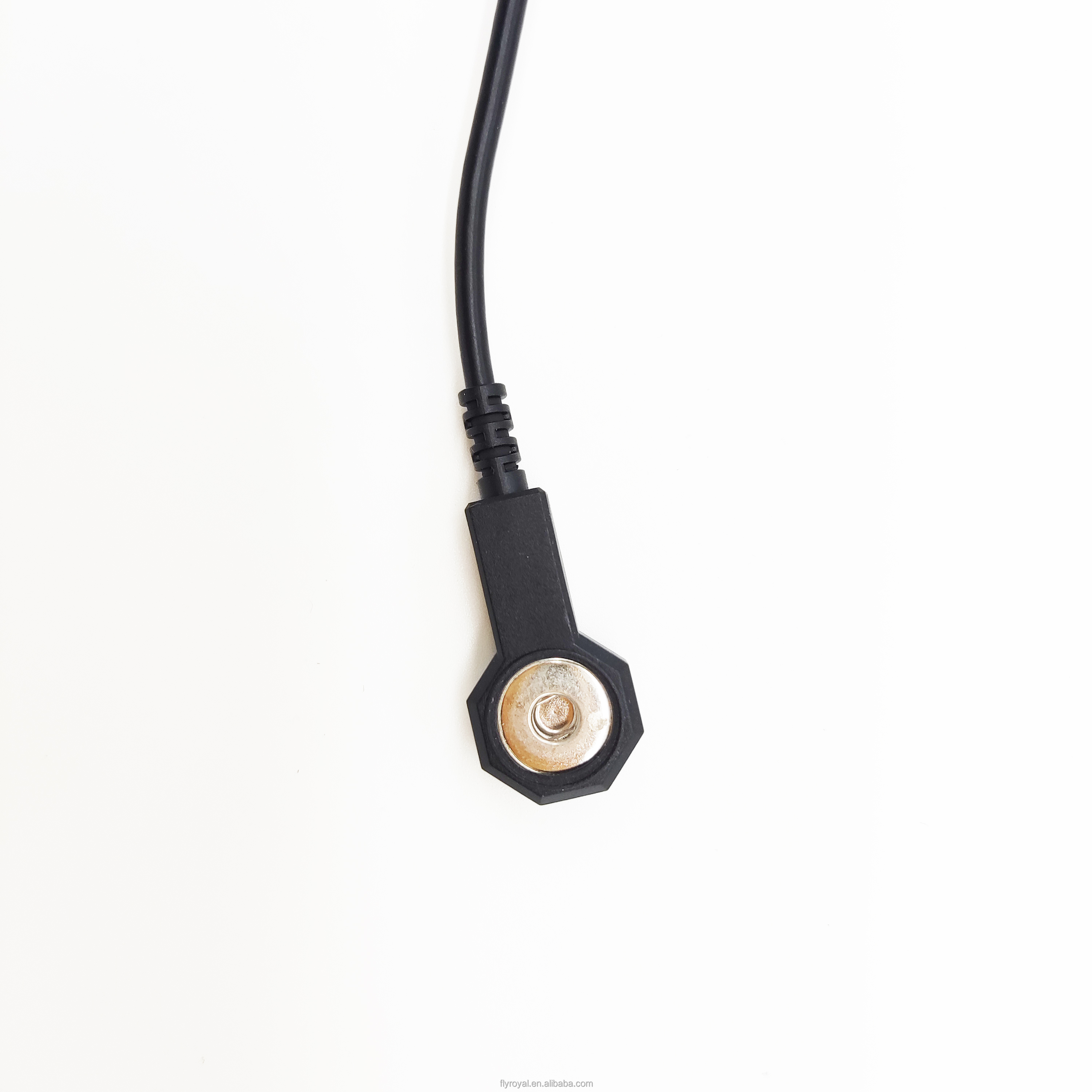 60cm Medical Cables ECG Cables 2 Lead 4.0mm Electrode Snaps To Electrode Snaps