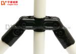 Corrosion Resistance Lean Tube Connector / Black Metal Pipe Connectors 2.5mm