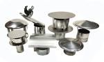 255mm Height SS Chimney Flue Rain Caps Twin Wall Spigot Lock