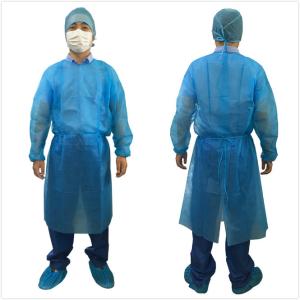 Quality Breathable Disposable Scrub Suits / Blue Scrub Suit Fluid Resistant wholesale