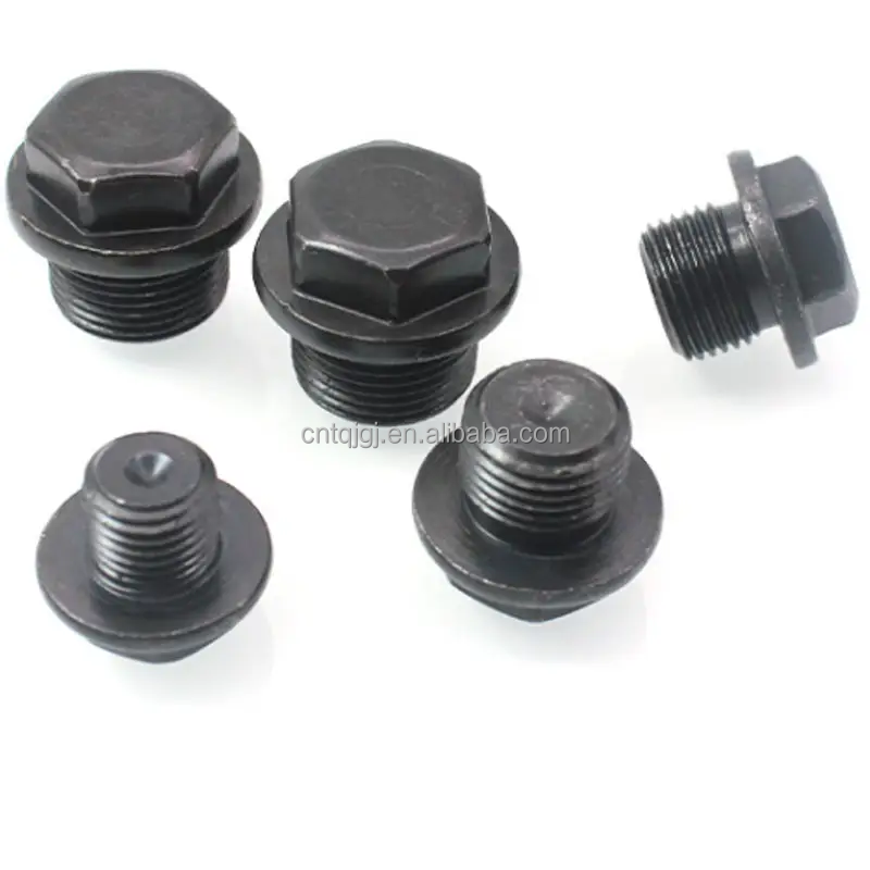 ALLOY Iron Carbon Steel Gr4.8 Gr8.8 Gr10.9 Gr12.9 ASTM A325 GR A B C Black Oxide Hexagon-duty Hexagon Head Pipe Plug DIN910