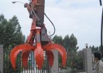 5 Cylinders Excavator Grapple , Hydraulic Orange Peel Grapple