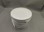 Series 8 Plastic Round Buckets white,tangerine 20L