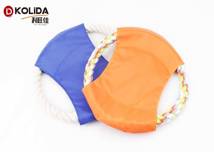 Agressive Frisbee Chewable Dog Toys Easily Grab 17cm Diameter For Small Puppy
