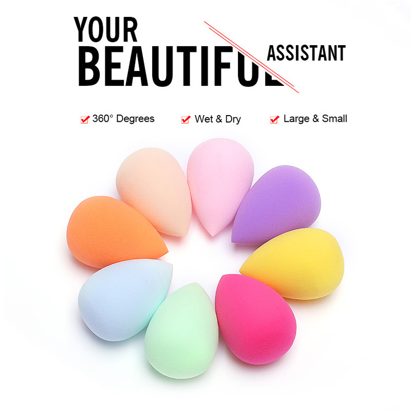 Water Droplets Cosmetic Puff Face Liquid Foundation Makeup Sponge Gourd Puff Wet and Dry Sponge Do Not Eat Powder Beauty