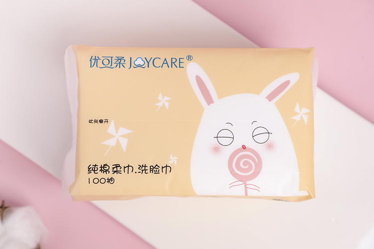 Eco Friendly Facial Cotton Tissue Breathable Dry Wet Dual Safe Washable Lint Free