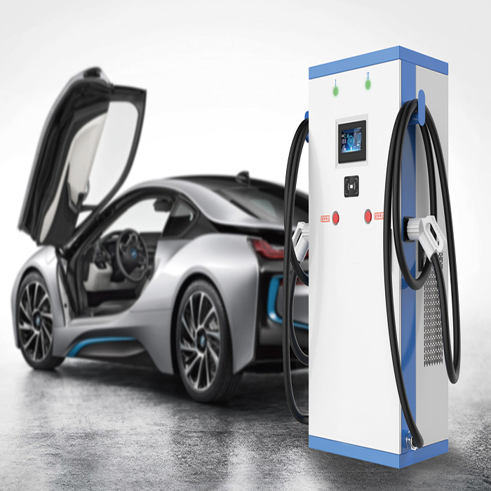 ROHS 120kw EV DC Charging Pile Integrated CCS Charger Type 2 High Speed