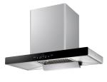 Glass Stainless Steel T Shape Chimney Hood Range 700mm