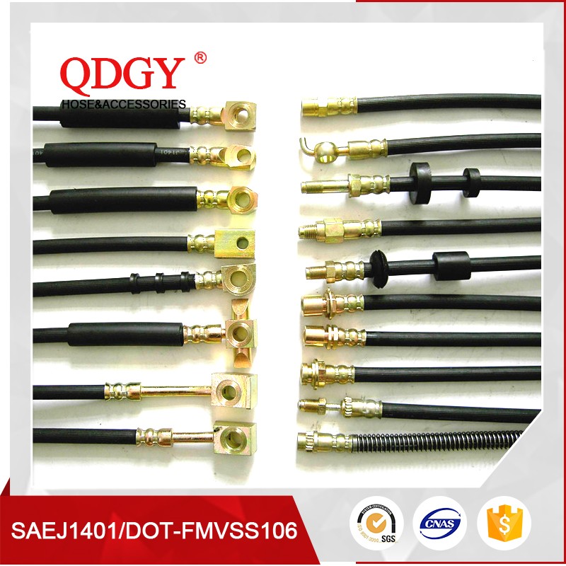 DOT SAE J1401 & FMVSS106 3.2MM*10.5MM 1 / 8 hydraulic brake hose assembly