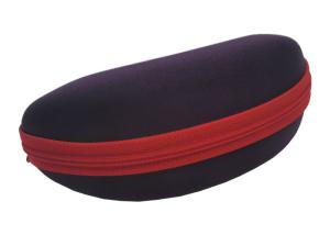 Quality Dark Purple Well Shaped Zipper Sports Sunglasses Case wholesale