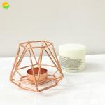 Simple Iron geometric Candle Holder Wedding Home Gem Candle stand Craft